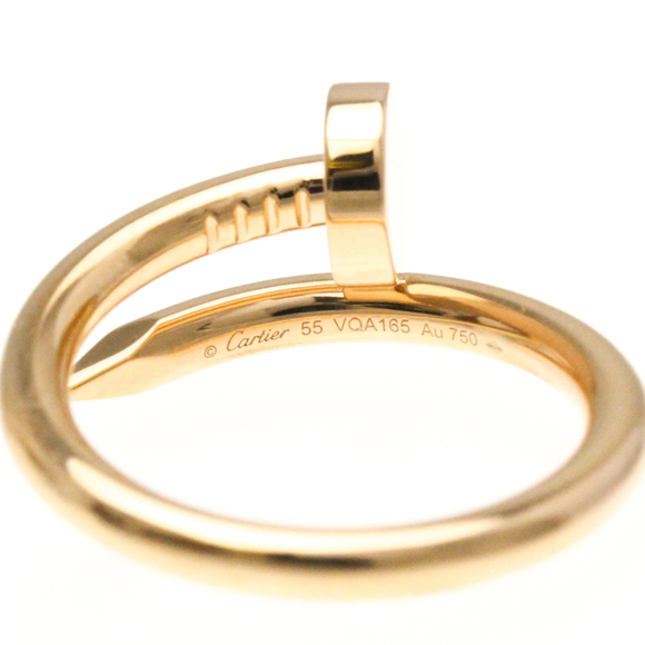 CARTIER Pink Gold (18K) No Stone Band Ring Size 7.25 #55 - Picture 8 of 9